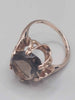 9K (375 Hallmarked & Tested), Gold Ring With Grey Stone, Weight: 3.06G, Size:K