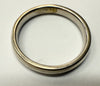 18CT WHITE GOLD BAND SIZE M