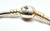 Chamilia Sterling Silver Oval Snap Charm Bracelet