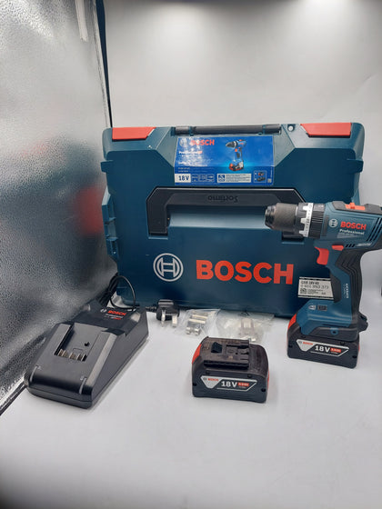 Bosch professional GSB 18V-65 Cordless Combi Drill Boxed with 2 batteries and Charger