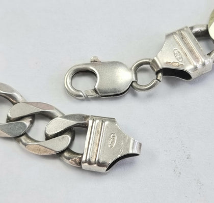 Silver Curb Bracelet 8.5