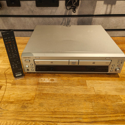 Sony RCD-W100 2-Disc CD Recorder + Remote