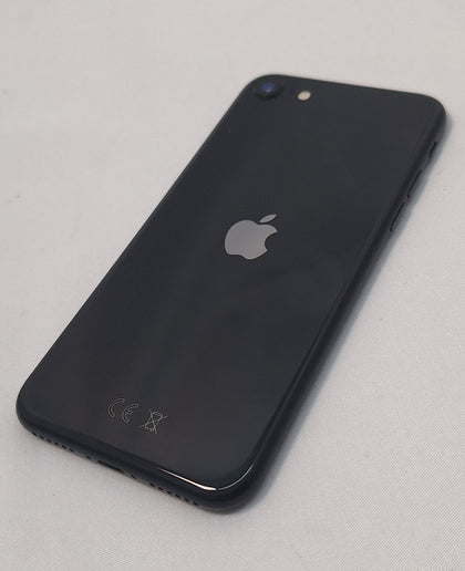 Apple iPhone SE 2 (2020) 64GB Black smartphone unlocked unboxed 84% batt health small crack to corner of phone