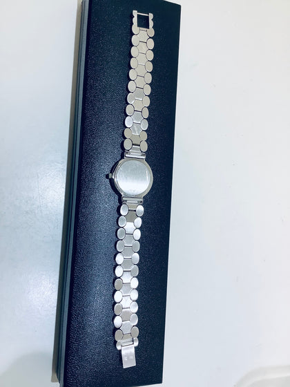 18ct white gold Tissot ladies watch set with 24 Diamonds