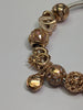 Pandora Bracelet With 17 Rose Gold Coloured Charms