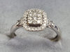 9ct White Gold Diamond Ring Size M1/2