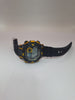 The SEKONDA 15-26 DLX is a sporty digital wristwatch featuring a black and yellow plastic case