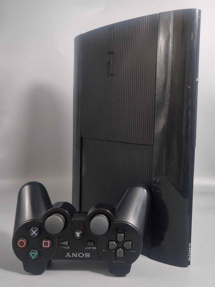 PS3 Super Slim Console, 500GB, Black With Controller