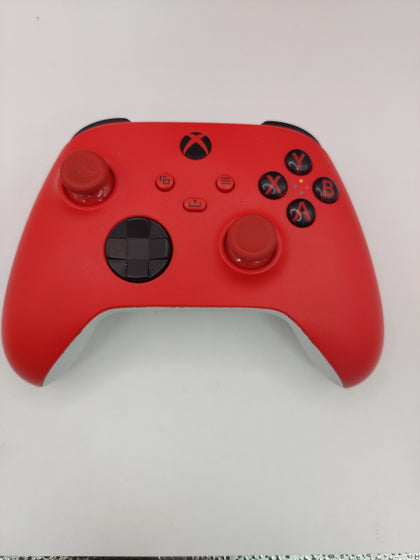 Xbox Series S Console, 512GB, White, Discounted includes red controller and power cable-discolouration and stains on console casing