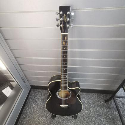 Hudson HF-1 Folk Acoustic Guitar Natural CW EQ
