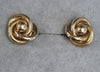 9ct gold swirl earrings
