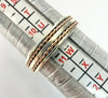 9ct two toned wedding band size U 1/2