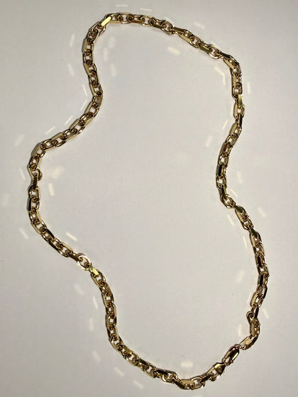 925 Silver Heavy Anchor Chain 22 Inch (Plated)