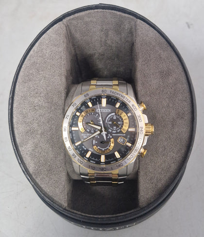 CITIZEN Eco-Drive Gents Perpetual Chrono A.T Watch, boxed with extra links.