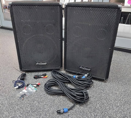 Pro sound DJ speakers 400 prog 200 RMS PS120 VERII 8 ohms