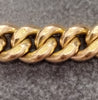 Vintage 1980 9ct Yellow Gold Graduated Curb Charm Bracelet