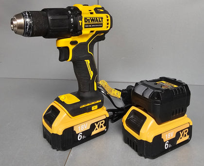 DeWalt DCD709 18V Combi Drill + 2X 3rd Party 6.0Ah Batteriers & Charger.