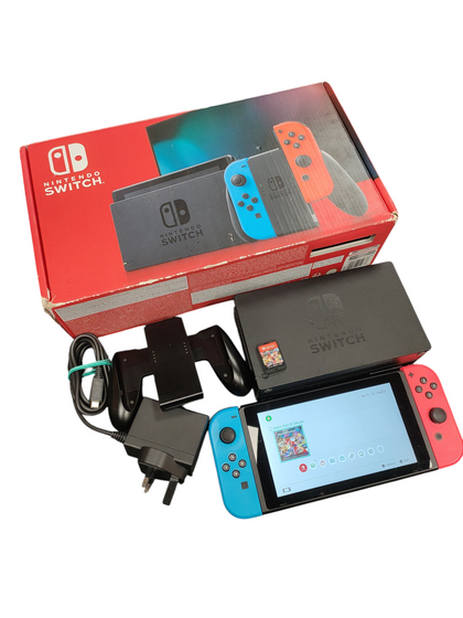 Nintendo Switch Neon with Mario Kart 8 Deluxe Game **Boxed**