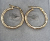9ct gold hoop earrings