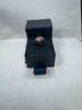 2.4g 9ct White Gold Ring with Pink Stones - Size R - **Hallmarked**
