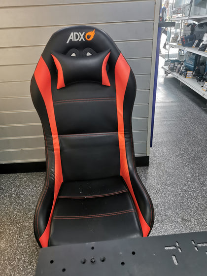 ADX Racing Seat Gaming Chair - Black & Red Stand for Wheel & Pedals.