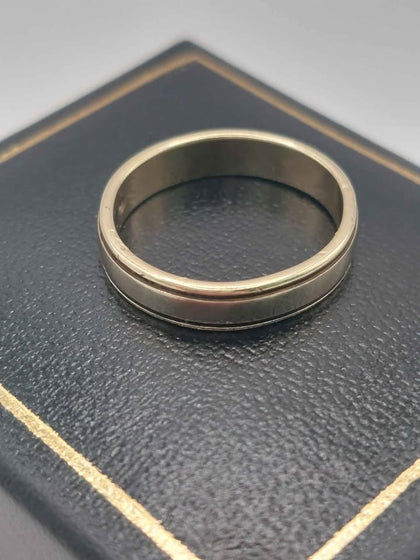 (9ct 375 Hallmarked&Tested), 2.6g Gold Band Ring, Size K