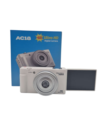 AC18 4K ULTRA HD 72MP Digital VIDEO Camera 270°flip Screen