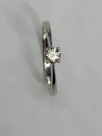 9ct White Gold Diamond Engagement Ring (Quarter of Carat)