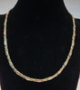 9ct Tri Colour Gold Hugs And Kisses (xoxo) Chain - 17" - Hallmarked