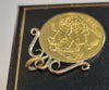 1914 King George V Full Sovereign Gold Coin 22ct with a 10ct Mount.