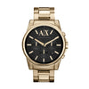 Armani Exchange Men's Gold Coloured Stainless Steel Watch AX2095