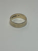 9CT GOLD BAND RING SIZE R  3.4gr