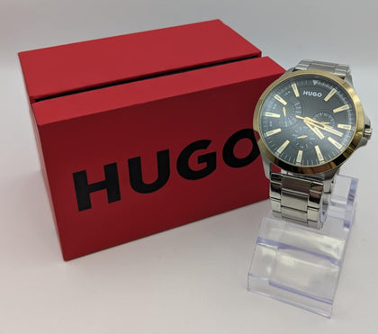 Hugo Multi Dial Quartz Watch for Men Collection #LEAP with Silver-