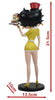 Betty Boop Diner Waitress Yellow Glitter Dress 31.5cm