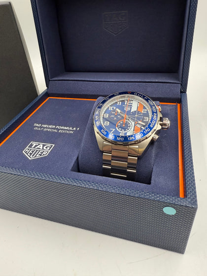 Tag Heuer Formula 1 Chronograph X Gulf 43mm Mens Watch