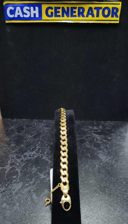 18ct Gold Curb Bracelet 44.7g