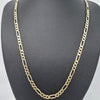 9CT Yellow Gold Necklace Figaro Chain 24" 26.62g