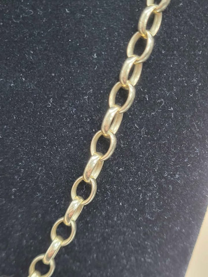 9ct Yellow Gold Belcher Chain - 25.3G - 21