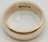 375 9CT HALLMARKED, YELLOW GOLD, PLAIN WEDDING BAND, SIZE:Q, 6.1G, BOXED