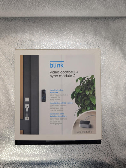 Blink Video Doorbell + Sync Module 2 Two Way Audio Wired Or Wireless
