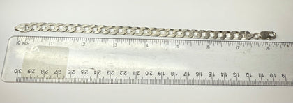 925 SILVER CURB BRACELET 8.5