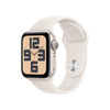 Apple Watch SE (2nd Gen) [GPS 40mm] Smartwatch with Starlight Aluminium Case with Pink Sport Band