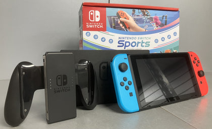 Nintendo Switch V2 Neon Red & Blue ** Boxed ** ( Nintendo Switch Sports Not Included **