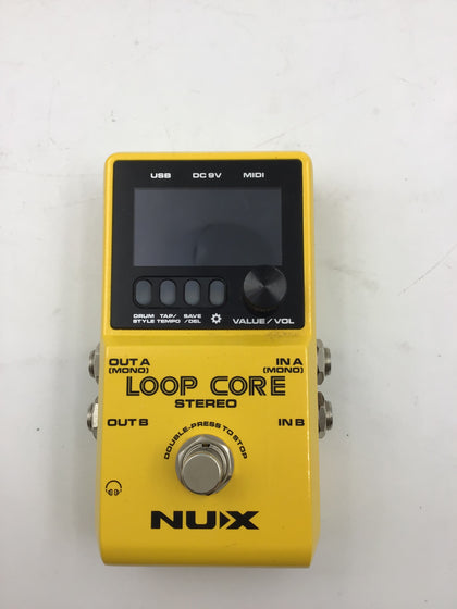 NUX Loop Core Stereo Guitar Looper Pedal, 6 Hours Recording time,Stereo Audio, Midi Control, Cab Simulation For Output To Mixer