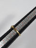 18ct - yellow gold ring with multicoloured stones - 3.78 -size M - Hallmarked
