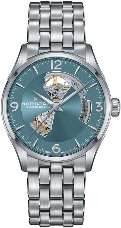Hamilton Jazzmaster Open Heart Automatic Watch - Teal