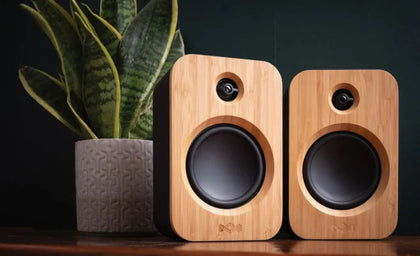 House of Marley Get Together Duo Bluetooth Bookshelf Speakers