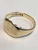 9ct Yellow Gold Signet Ring - Size T - 4.29G