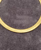 18ct Solid Yellow Gold Flat Herringbone Bracelet - 8"