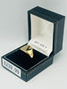 9CT YELLOW GOLD, 375 HALLMARKED RING, SIZE:K, 4.1G, BOXED